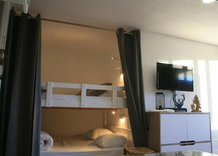 Le Flocon-studio Cabine-balcon 4-6 Pers A 100m Des Pistes *